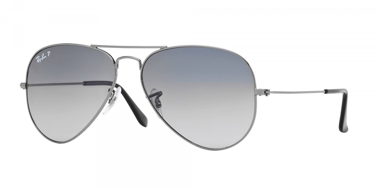 Occhiali Ray Ban 3025 004 78 55 Grigio Goccia aviator Occhialuto