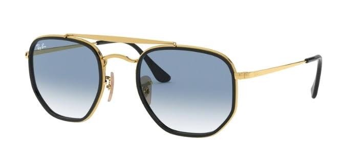 Occhiali Ray Ban 3648m 91673f 52 Oro Squadrato