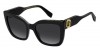 Marc Jacobs Marc 811/s 807/9O BLACK, 270,00 €, Occhiali Marc Jacobs Nero a forma Farfalla