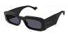 Gucci GG1426S 001 black black grey, 405,00 €, Occhiali Gucci Nero a forma Rettangolare