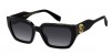 Marc Jacobs Marc 809/s 807/9O BLACK, 270,00 €, Occhiali Marc Jacobs Nero a forma Rettangolare