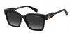 Marc Jacobs Marc 814/s 807/9O BLACK, 270,00 €, Occhiali Marc Jacobs Nero a forma Rettangolare