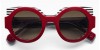 Etnia Barcelona IZZI 48S bxgy, 275,00 €, Occhiali Etnia Barcelona Rosso a forma Rotondo