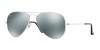 Ray Ban 3025 W3275 55, 165,00 €, Occhiali Ray Ban Argento a forma Goccia aviator