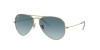 Ray Ban 3025 001/3M 58, 200,00 €, Occhiali Ray Ban Oro a forma Goccia aviator