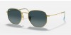 Ray-Ban 3548N 91233M 48, 200,00 €, Occhiali Ray Ban Oro a forma Ottagonale
