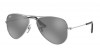 Ray Ban Junior 9506S 212/6G, 110,00 €, Occhiali Ray Ban Junior Argento a forma Goccia aviator