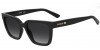 Moschino Mol087/s 807/9O BLACK, 155,00 €, Occhiali Moschino Nero a forma Rettangolare