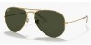 Ray Ban 3025 001 62, 170,00 €, Occhiali Ray Ban Oro a forma Goccia aviator