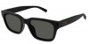Gucci GG1857S 001 black black grey, 260,00 €, Occhiali Gucci Nero a forma Rettangolare