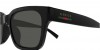 Gucci GG1857S 001 black black grey, 260,00 €, Occhiali Gucci Nero a forma Rettangolare