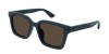 Gucci GG1582SK 003 blue blue brown, 260,00 €, Occhiali Gucci Verde a forma Squadrato