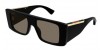 Gucci GG1888S 001 black black brown, 550,00 €, Occhiali Gucci Nero a forma Rettangolare