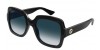 Gucci GG1337S 001 black black grey, 260,00 €, Occhiali Gucci Nero a forma Squadrato