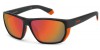 Polaroid Sport Pld 7057/s RC2/OZ MTBLK ORANGE, 100,00 €, Occhiali Polaroid Nero a forma Mascherina