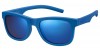 Polaroid Kids Pld 8020/s ZDI/JY BLUE, 50,00 €, Occhiali Polaroid Blu a forma Rettangolare