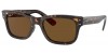 Ray Ban 2283 902/57, 260,00 €, Occhiali Ray Ban Marrone a forma Rettangolare