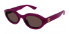 Gucci GG1579S 004 fuchsia fuchsia brown, 245,00 €, Occhiali Gucci Viola a forma Gatto