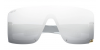 Gucci GG1637S 002 grey grey silver, 340,00 €, Occhiali Gucci Argento a forma Mascherina