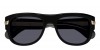 Gucci GG1517S 001 black black grey, 540,00 €, Occhiali Gucci Nero a forma Mascherina