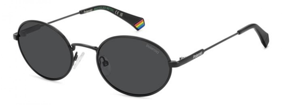 Polaroid Pld 6228/s/x 807/M9 BLACK, 100,00 €, Occhiali Polaroid Nero a forma Ovale