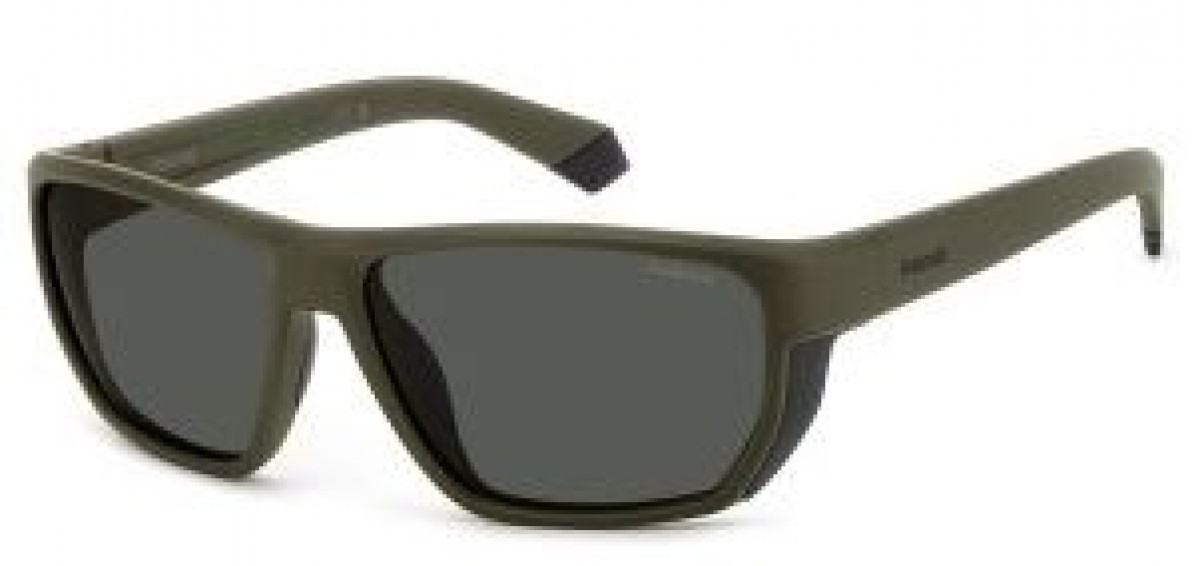 Polaroid Sport Pld 7057/s DLD/M9 MATTE GREEN, 100,00 €, Occhiali Polaroid Verde a forma Mascherina