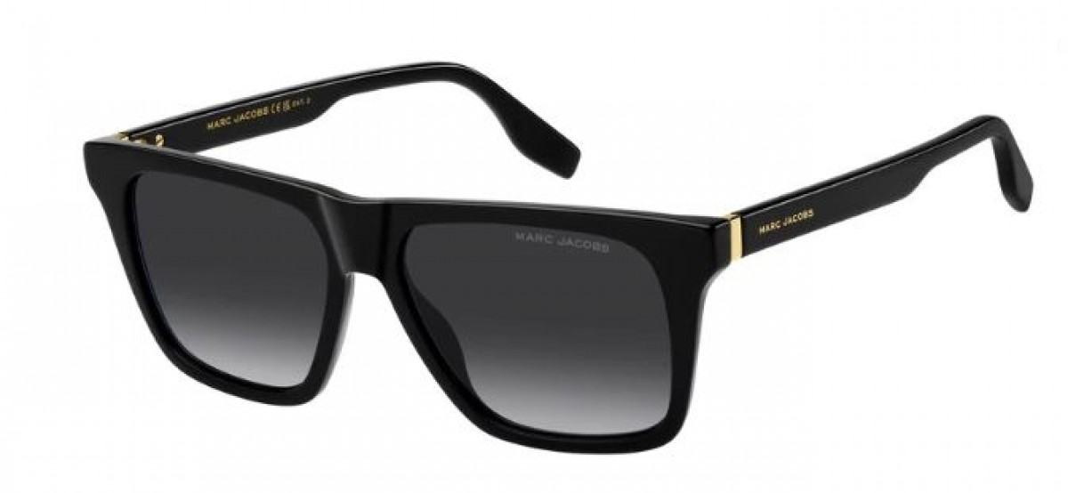 Marc Jacobs Marc 847/s 807/9O BLACK, 270,00 €, Occhiali Marc Jacobs Nero a forma Rettangolare