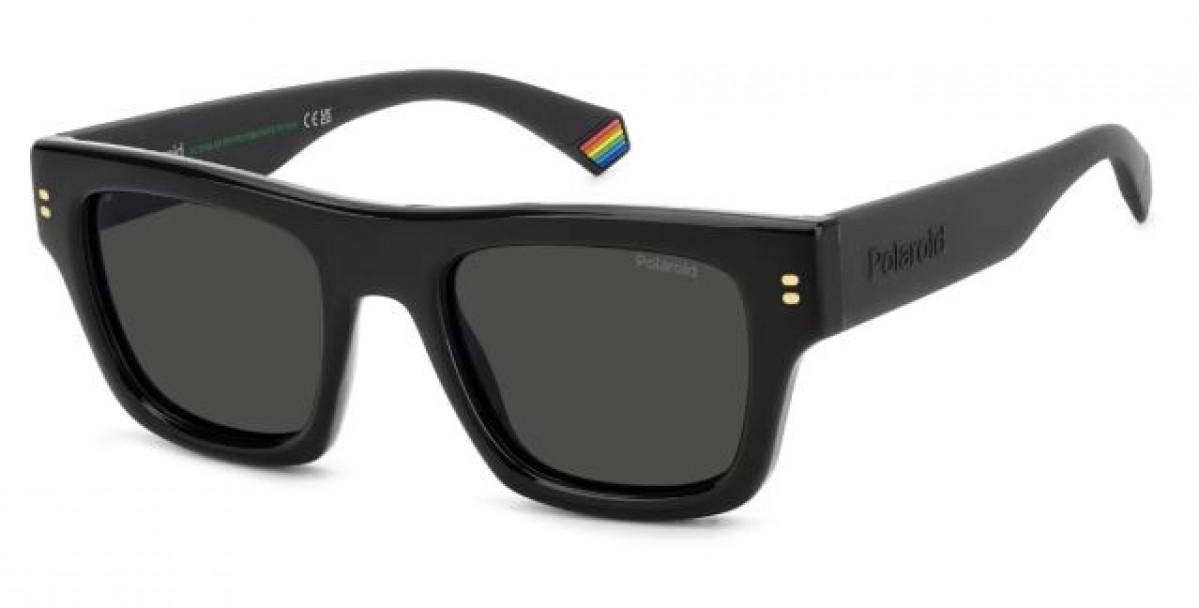 Polaroid Pld 6238/s/x 807/M9 BLACK, 100,00 €, Occhiali Polaroid Nero a forma Rettangolare