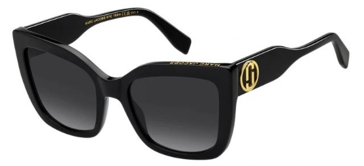 Marc Jacobs Marc 811/s 807/9O BLACK, 270,00 €, Occhiali Marc Jacobs Nero a forma Farfalla