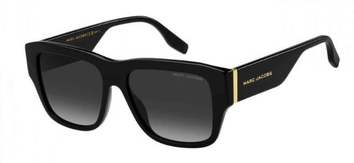 Marc Jacobs Marc 842/s 2M2/9O BLACK GOLD, 270,00 €, Occhiali Marc Jacobs Nero a forma Mascherina