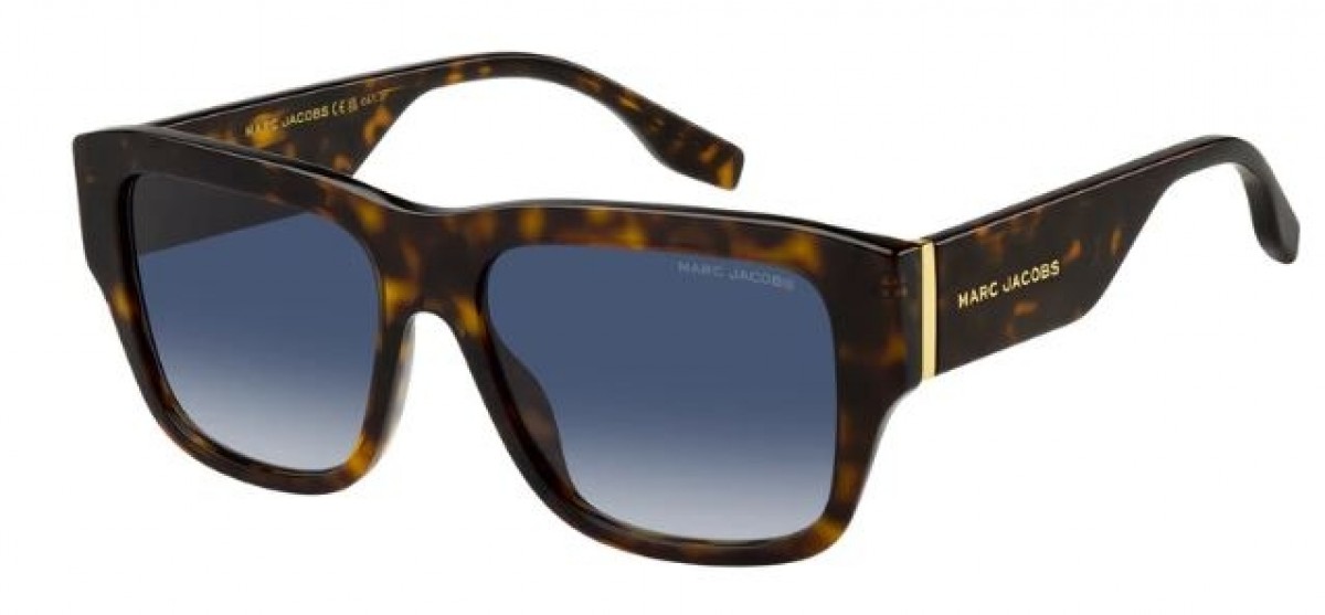 Marc Jacobs Marc 842/s 086/08 HAVANA, 270,00 €, Occhiali Marc Jacobs Marrone a forma Mascherina