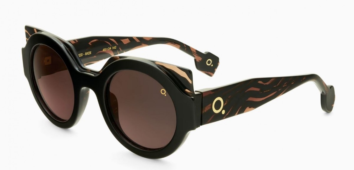Etnia Barcelona IZZI 48S bkze, 275,00 €, Occhiali Etnia Barcelona Nero a forma Rotondo
