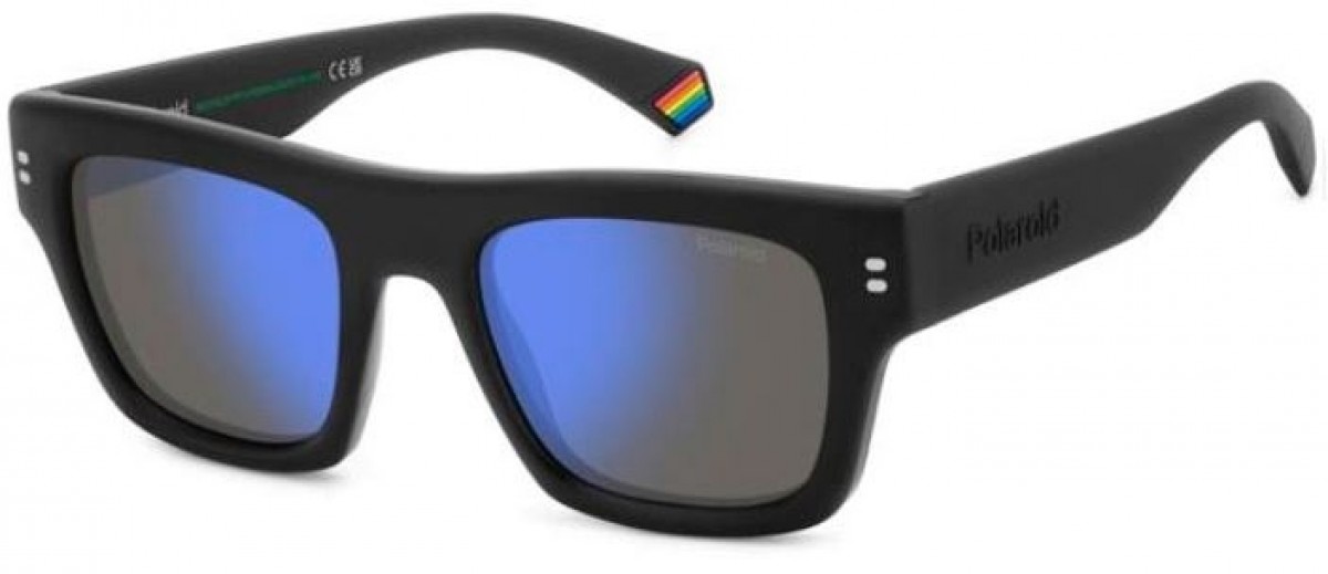 Polaroid Pld 6238/s/x 003/5X MATT BLACK, 100,00 €, Occhiali Polaroid Nero a forma Rettangolare