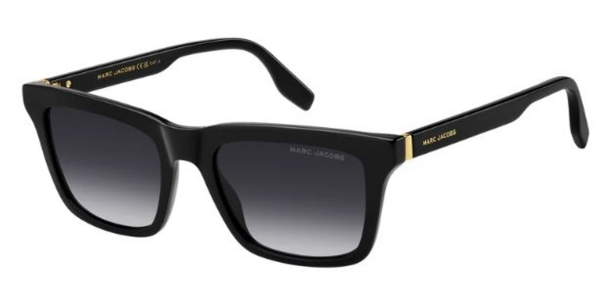 Marc Jacobs Marc 846/s 807/9O BLACK, 270,00 €, Occhiali Marc Jacobs Nero a forma Rettangolare