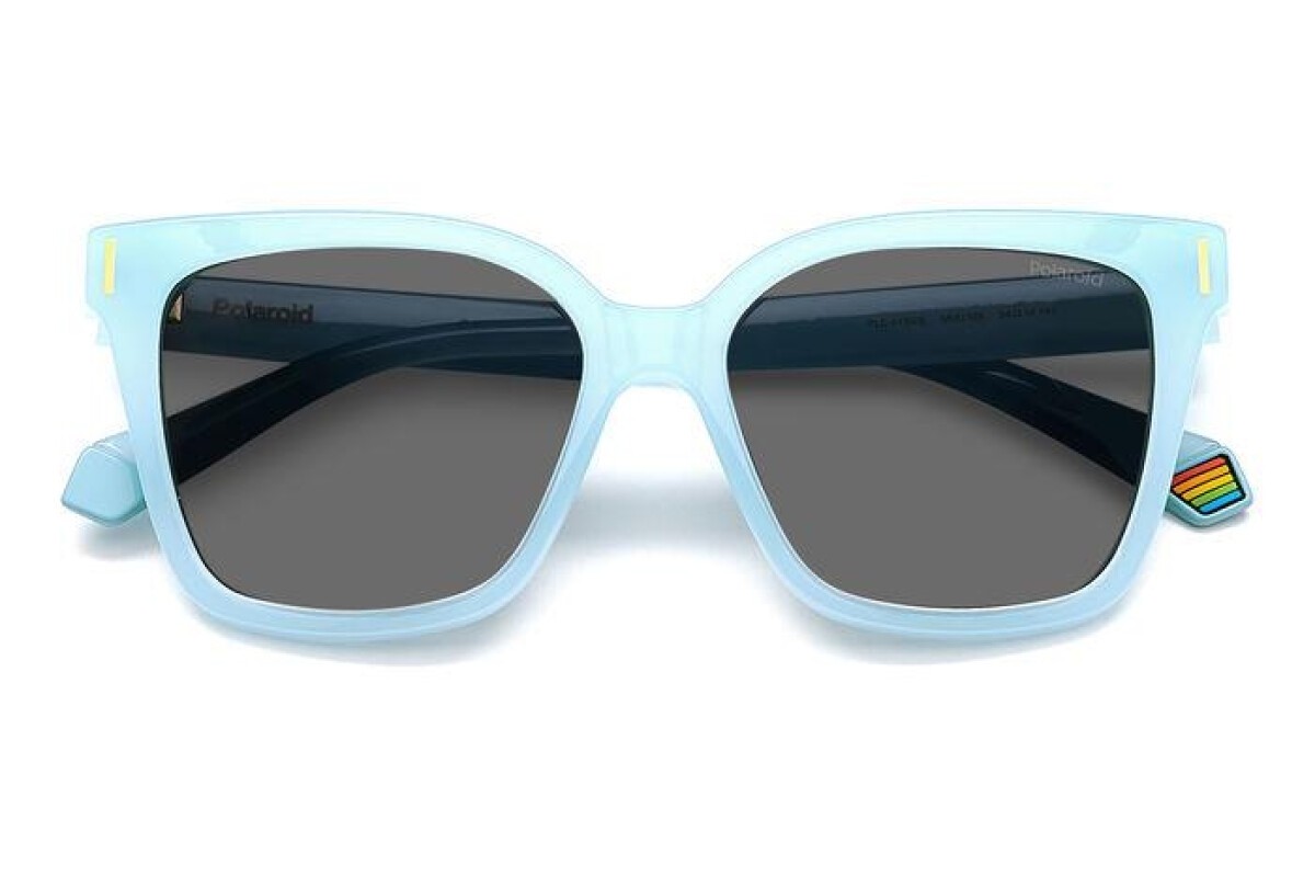 Polaroid Pld 6192/s MVU/M9 AZURE, 100,00 €, Occhiali Polaroid Blu a forma Rettangolare