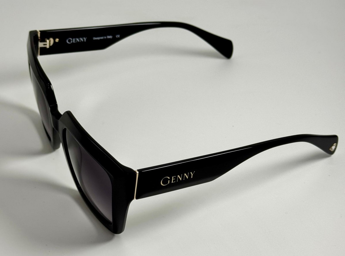 Genny GYS.978.00, 220,00 €, Occhiali Nero a forma Rettangolare