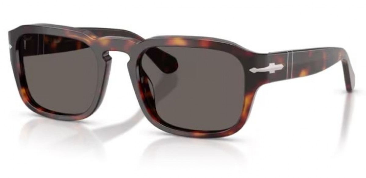 Persol 3386 24/B1, 305,00 €, Occhiali Persol Marrone a forma Rettangolare