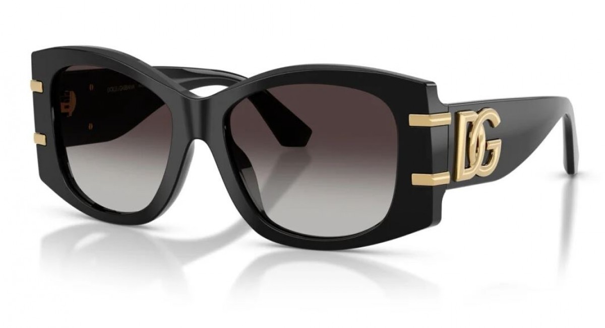 Dolce & Gabbana 4501 501/8G, 365,00 €, Occhiali Dolce&Gabbana Nero a forma Rettangolare