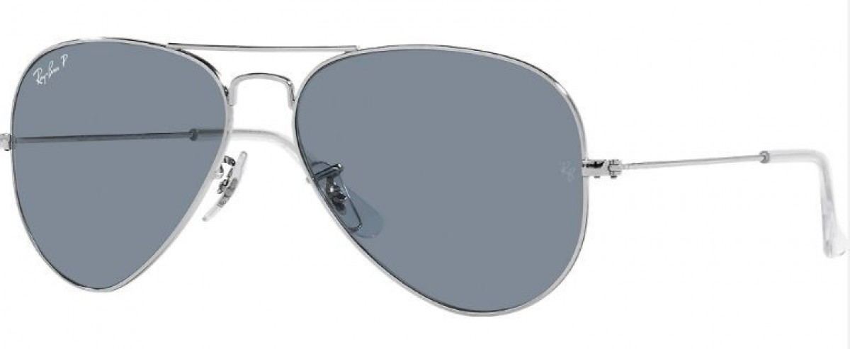 Ray Ban 3025 003/02 55, 245,00 €, Occhiali Ray Ban Argento a forma Goccia aviator