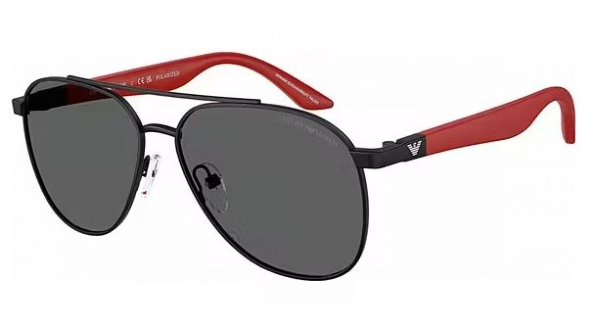 EMPORIO ARMANI KIDS 2001 3001T3, 160,00 €, Occhiali Emporio Armani Nero a forma Goccia aviator