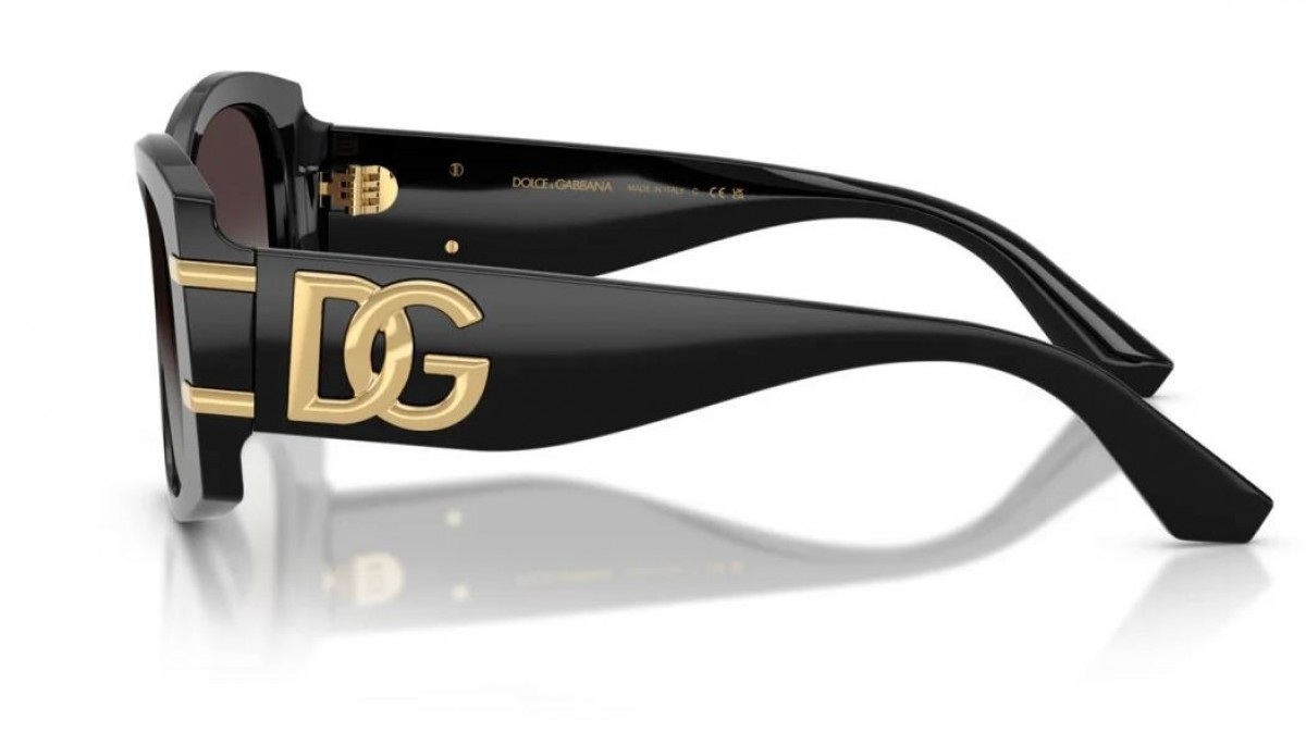 Dolce & Gabbana 4501 501/8G, 365,00 €, Occhiali Dolce&Gabbana Nero a forma Rettangolare