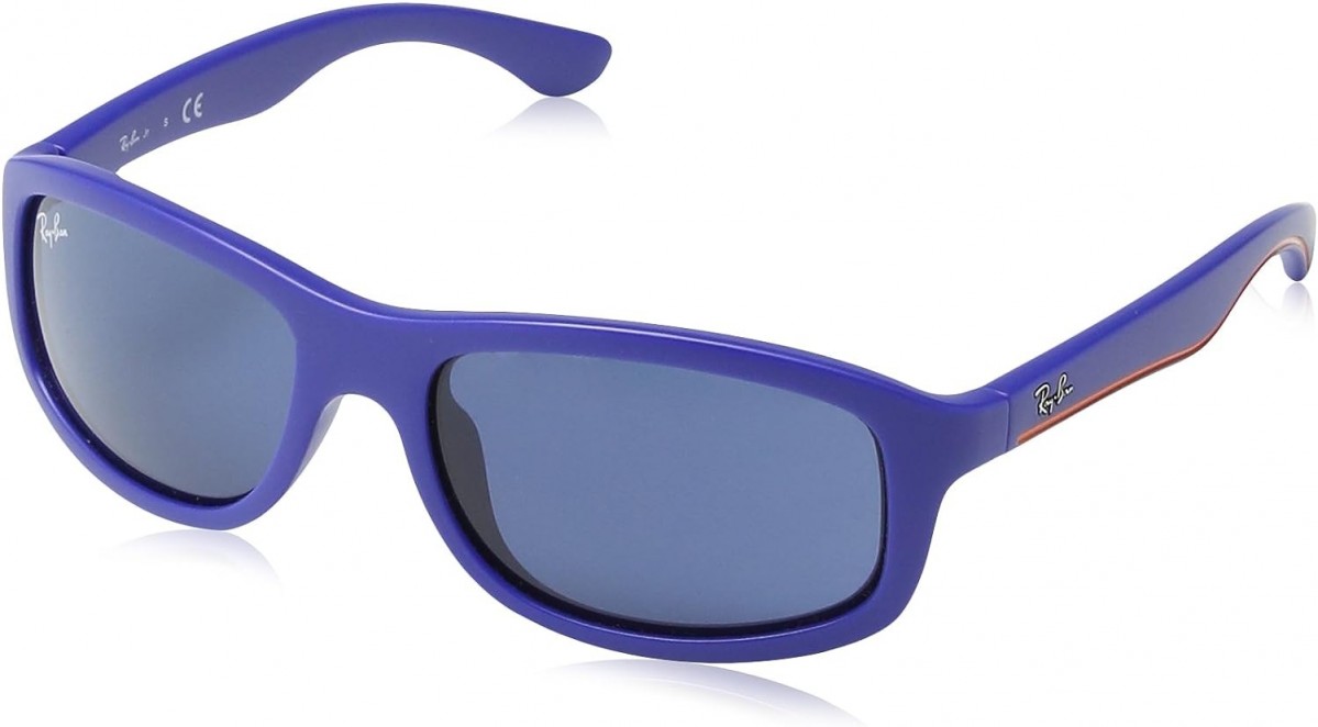 Ray Ban Junior 9058S 700080, 75,00 €, Occhiali Ray Ban Junior Blu a forma Mascherina
