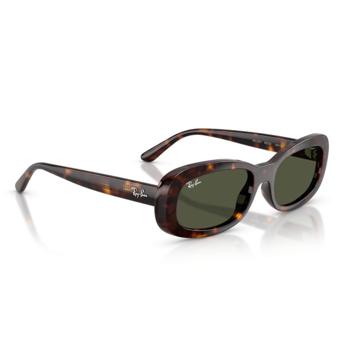 Ray Ban 2221 902/31, 195,00 €, Occhiali Ray Ban Marrone a forma Rettangolare