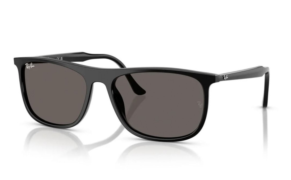 Ray Ban 2216 901/B1, 185,00 €, Occhiali Ray Ban Nero a forma Rettangolare