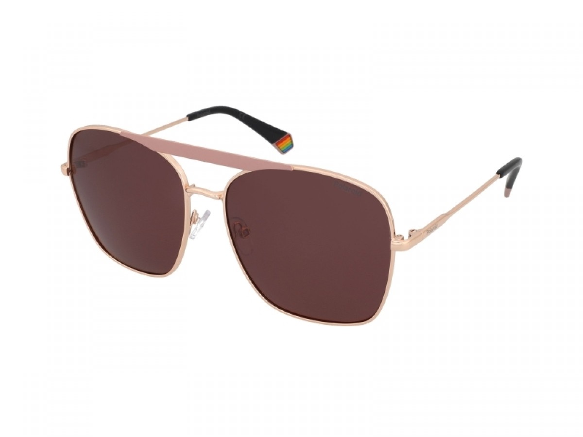 Polaroid Pld 6201/s/x 0Y8/KL MTROSEGOLD, 100,00 €, Occhiali Polaroid Oro a forma Squadrato