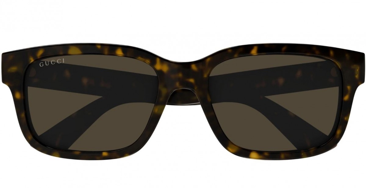 Gucci GG1583S 002 havana havana brown, 245,00 €, Occhiali Gucci Marrone a forma Rettangolare