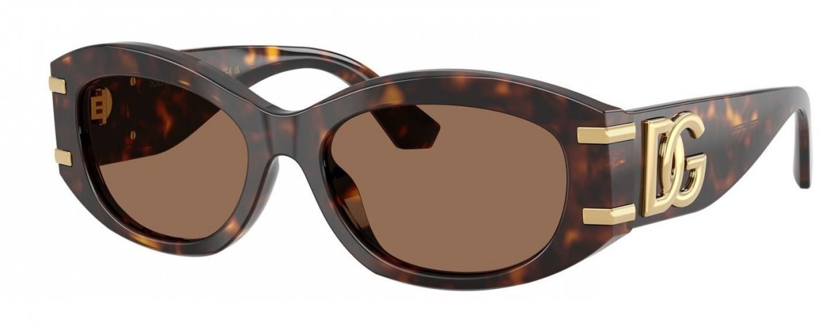 Dolce & Gabbana 4502 502/73, 365,00 €, Occhiali Dolce&Gabbana Marrone a forma Rettangolare