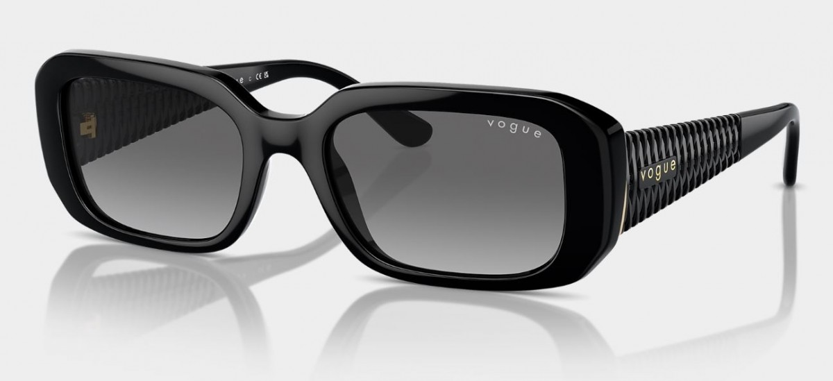 Vogue 5565S W44/11, 125,00 €, Occhiali Vogue Nero a forma Rettangolare