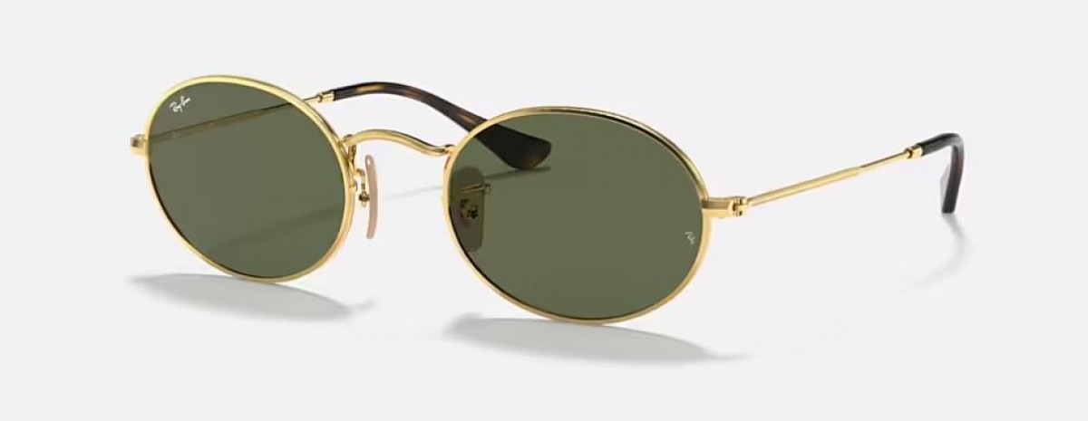 Ray Ban 3547N 001 51, 185,00 €, Occhiali Ray Ban Oro a forma Ovale
