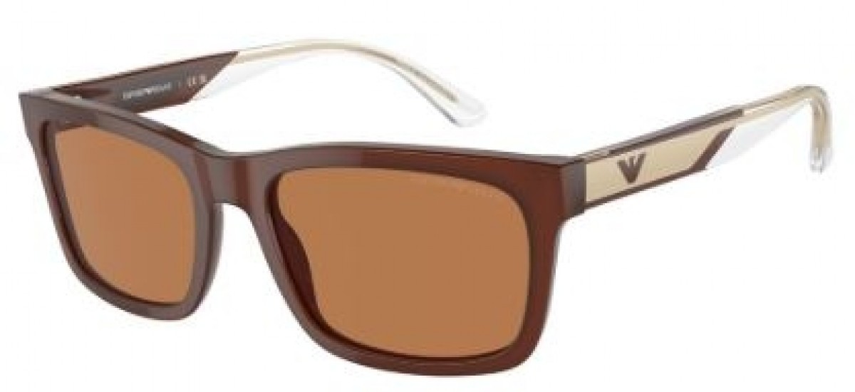 Emporio Armani 4224 609573, 180,00 €, Occhiali Emporio Armani Marrone a forma Rettangolare